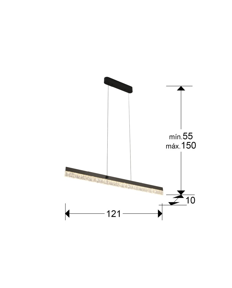 IXIAS- LAMPARA - GRIS / NEGRO